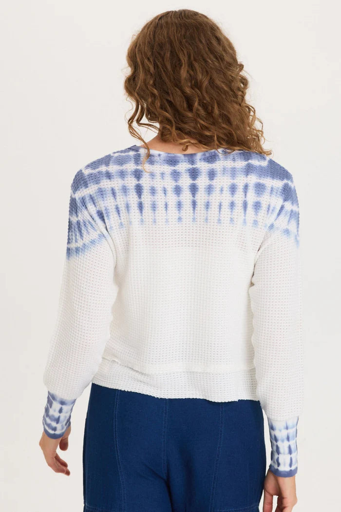 Kelsoe Buttoned Cuffs Thermal Long Sleeve Top