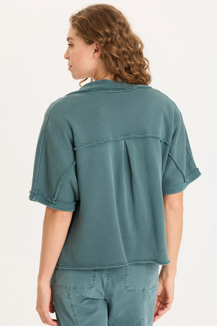 Kennison Short Sleeve Fleece Capelet