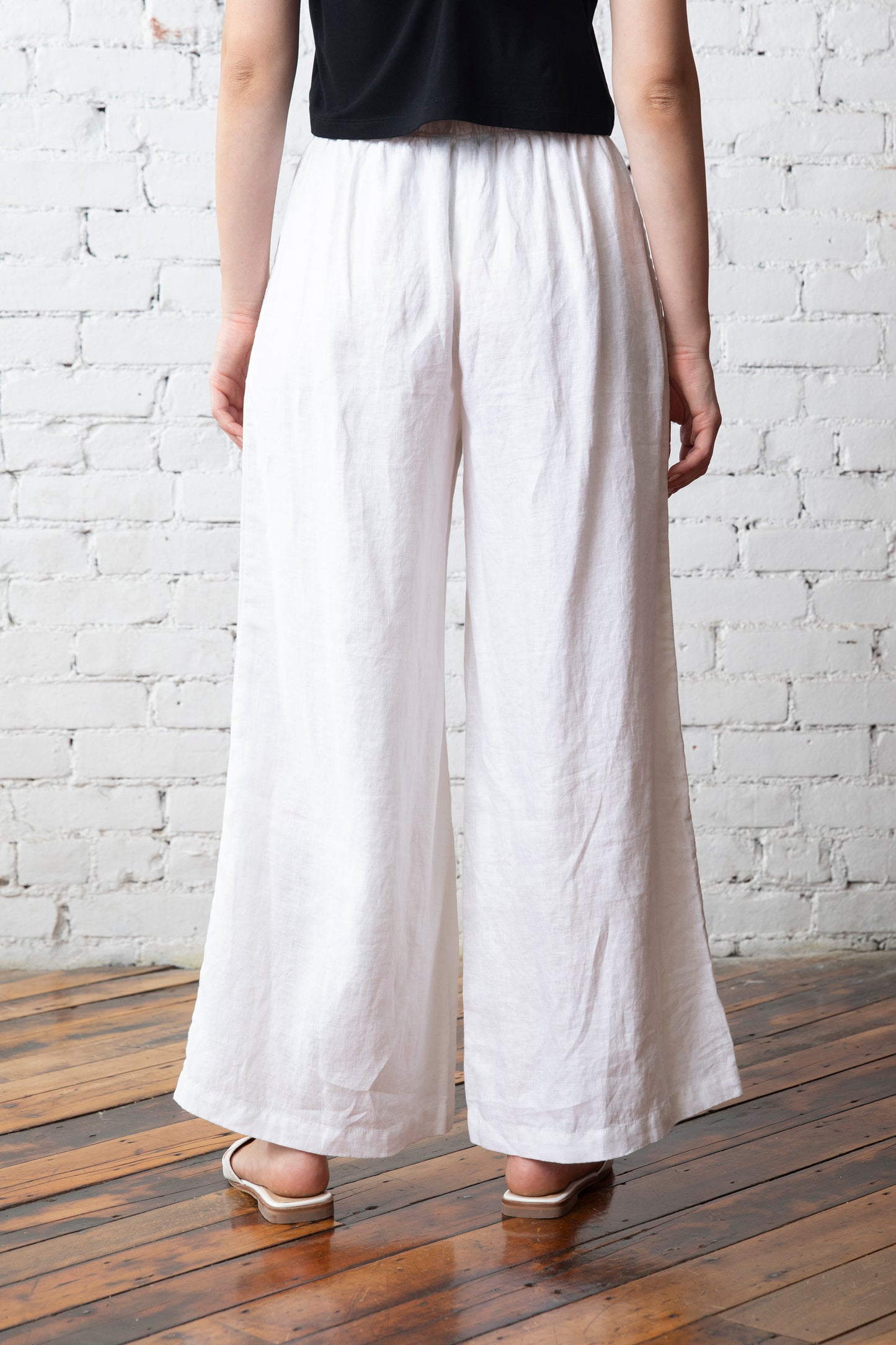 Linen Handsitch Ankle Pant
