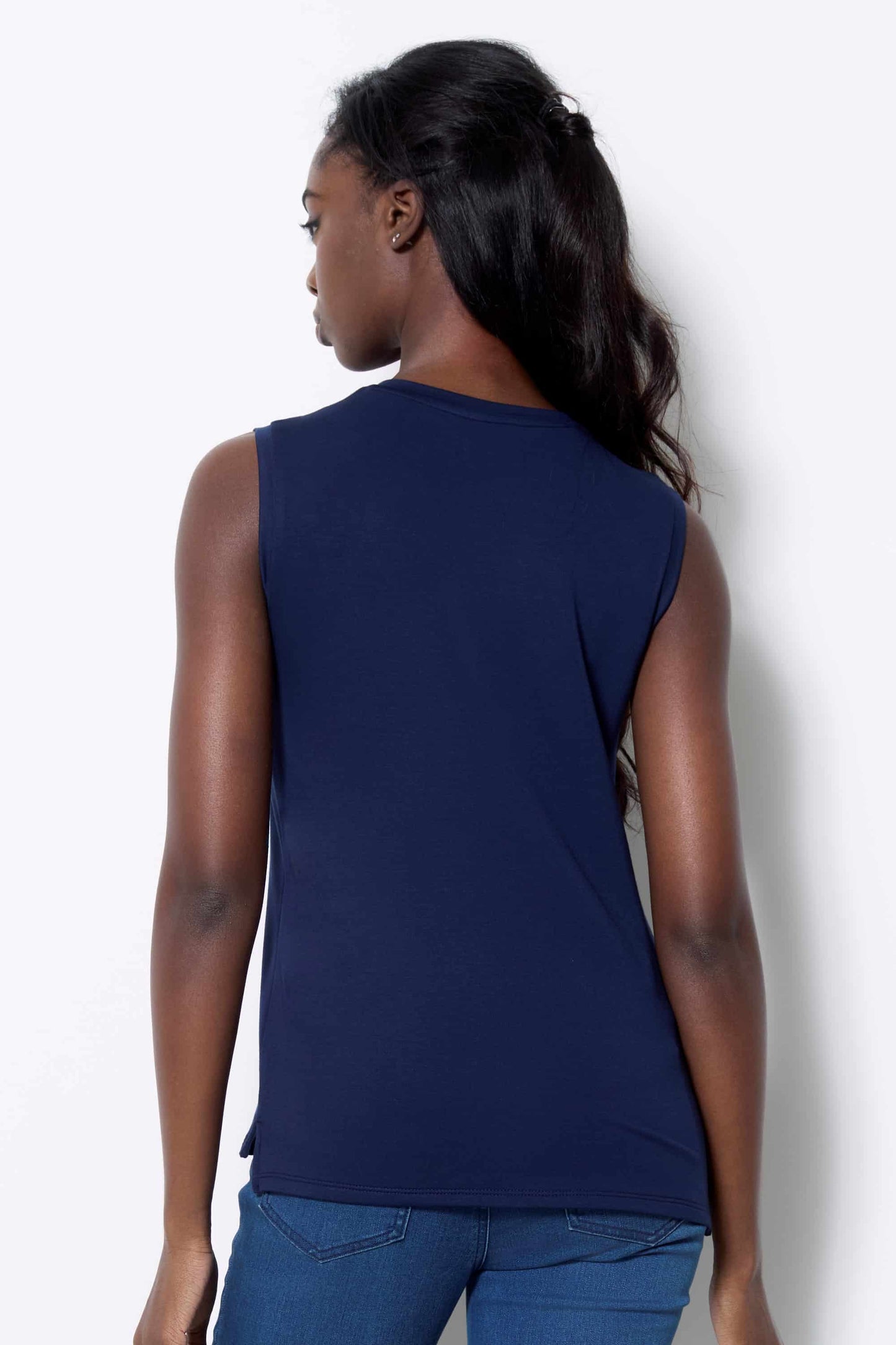 Solid Provence Sleeveless Top