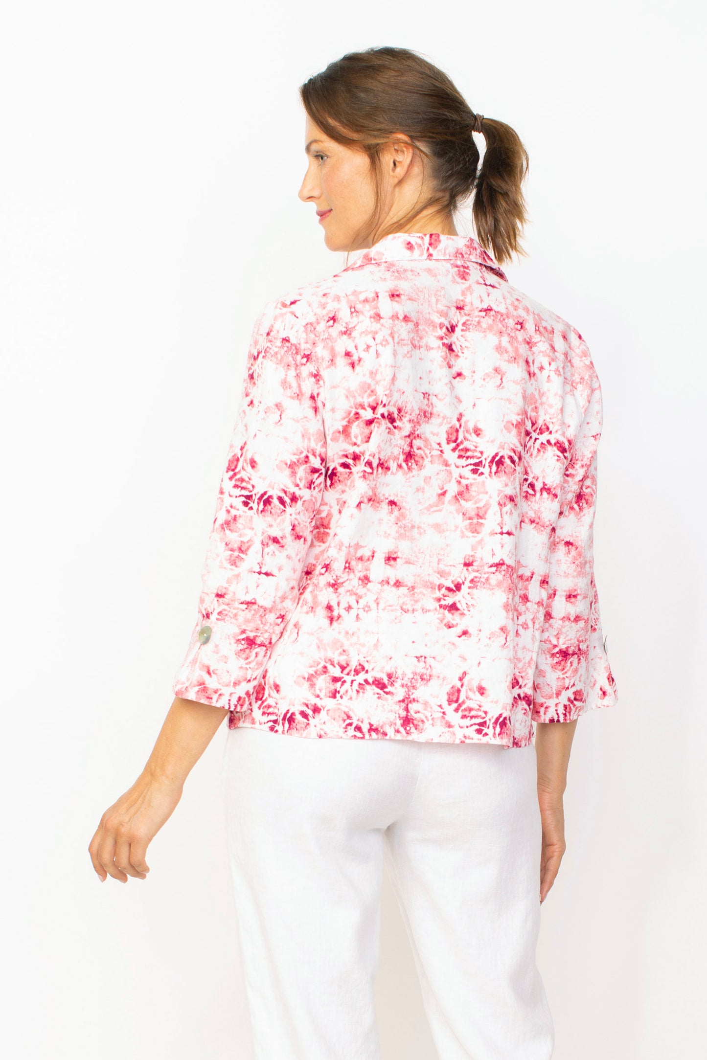 Easy Linen Batik Swing Shirt