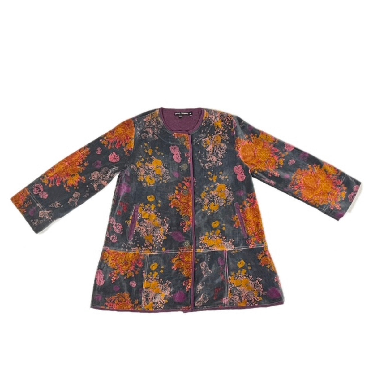 LJ Velvet Stitching Coat