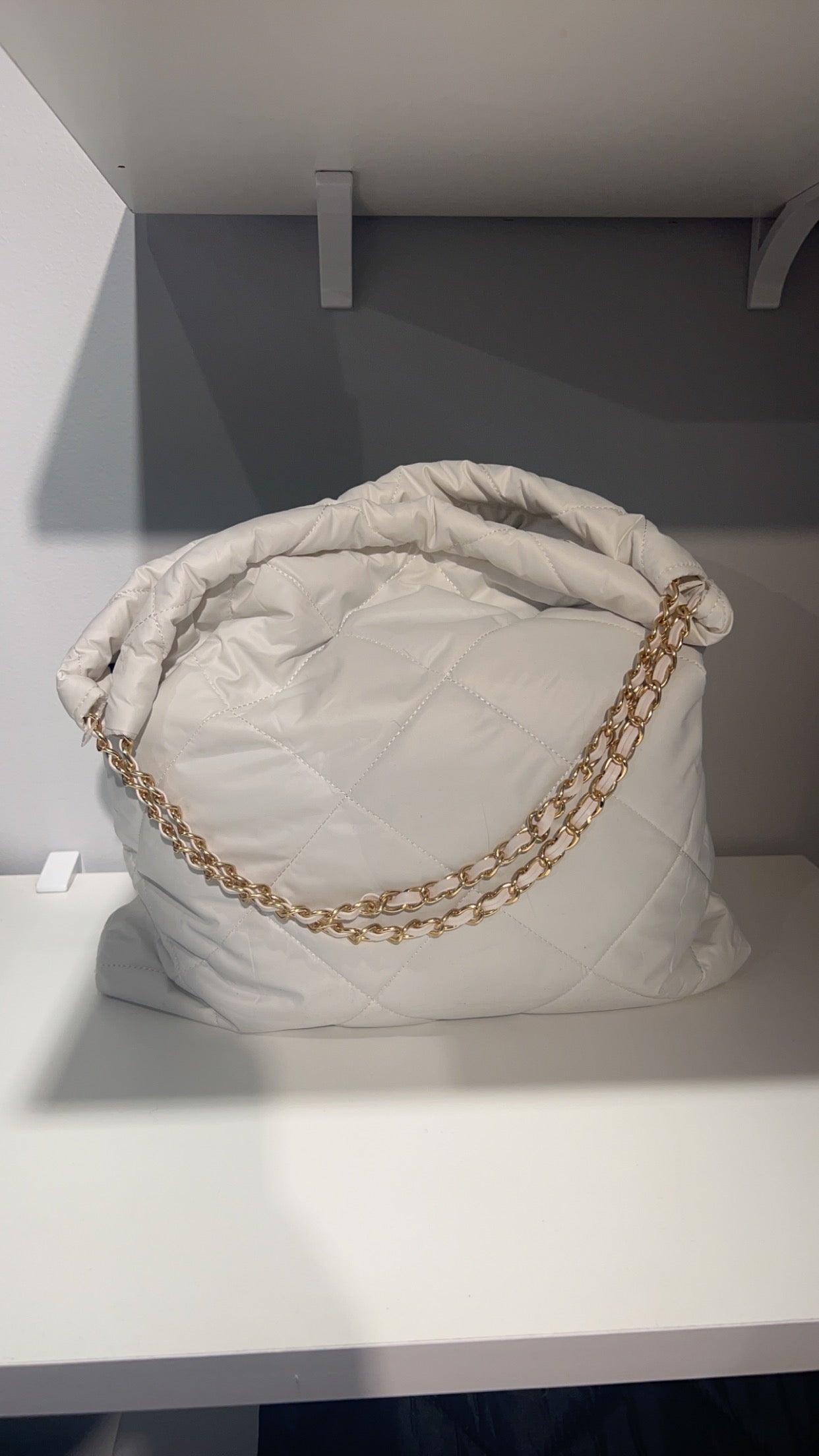 Quilted Puffer Shoulder Bag