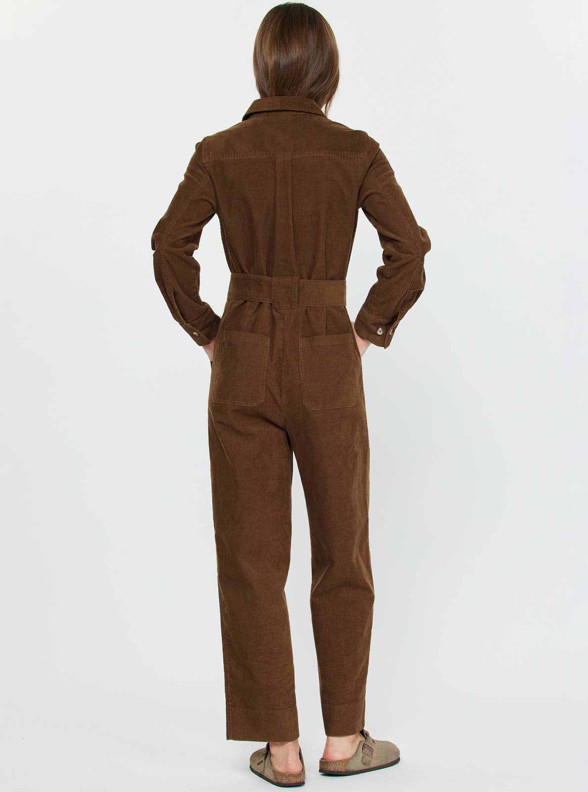 Corduroy Long Sleeve Jumpsuit