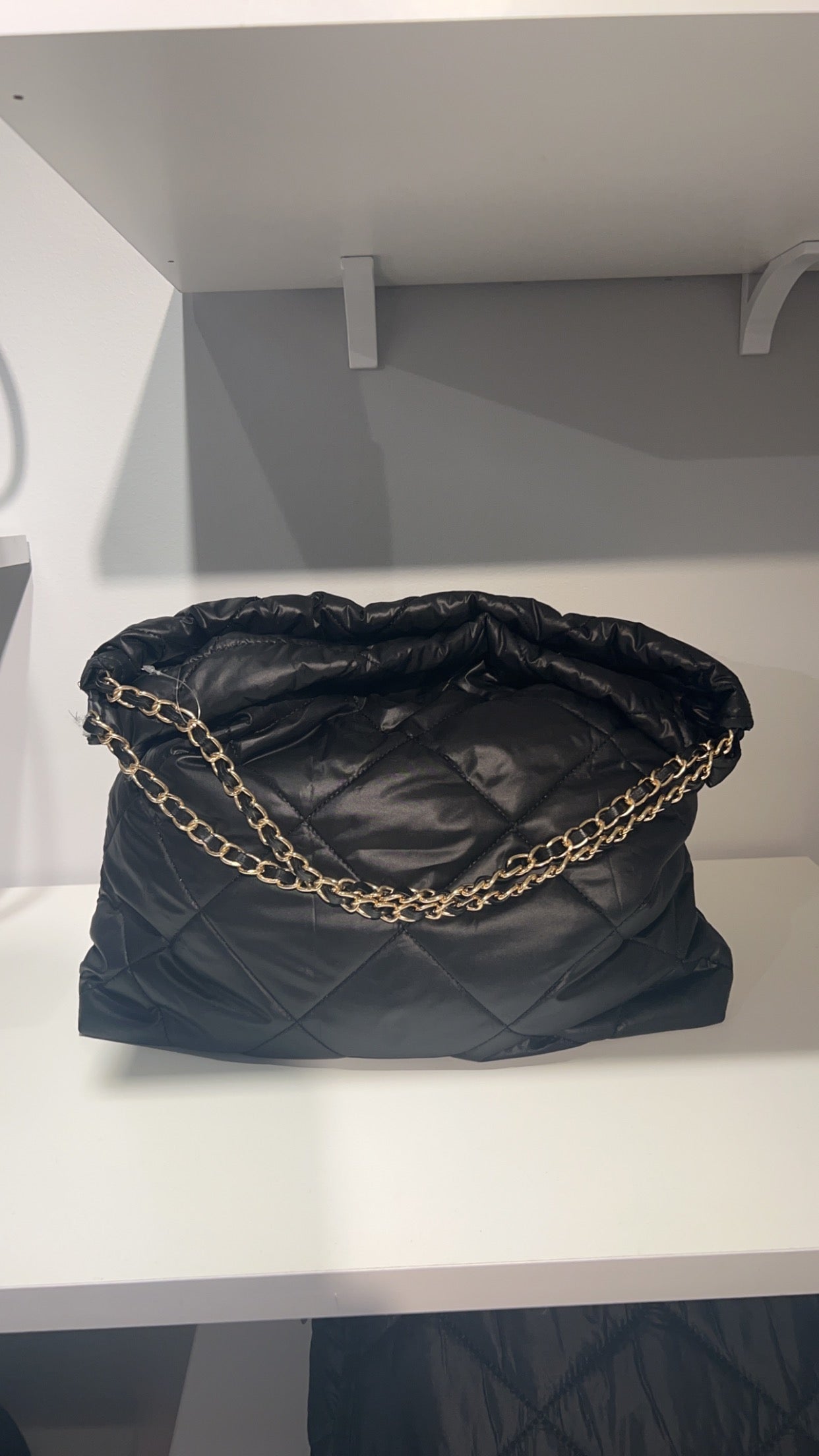 Quilted Puffer Shoulder Bag