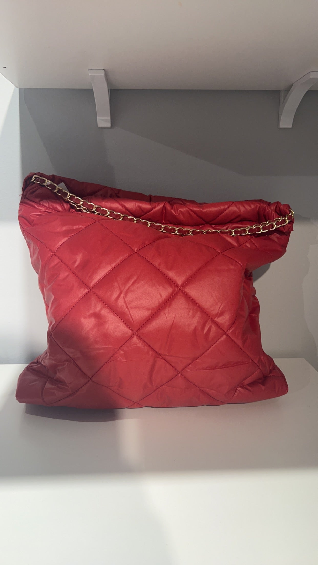 Quilted Puffer Shoulder Bag