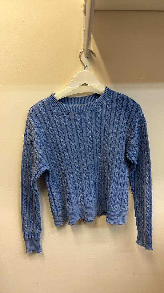 Cable Drop Needle Stitch Sweater