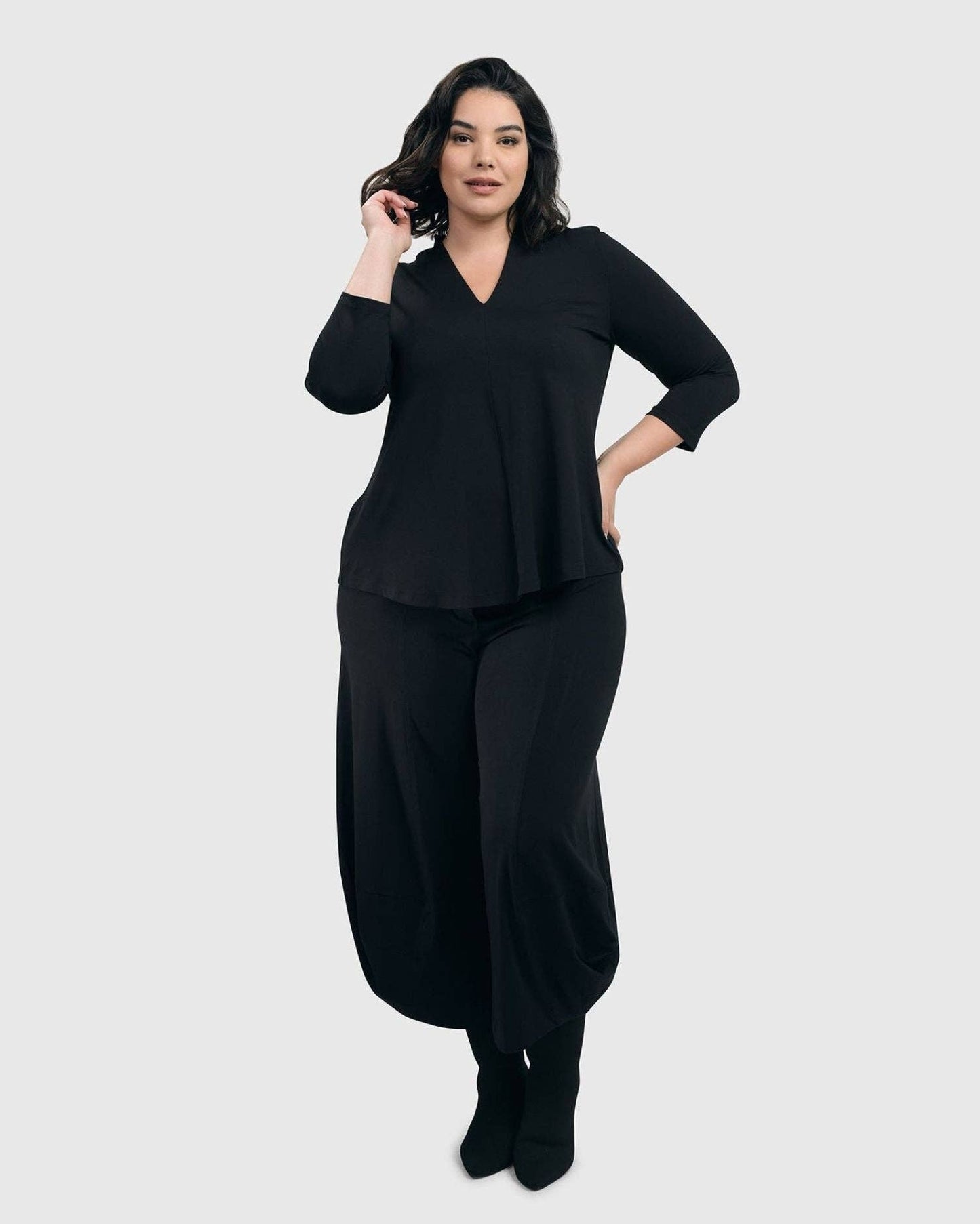Essential Punto Pants, Black