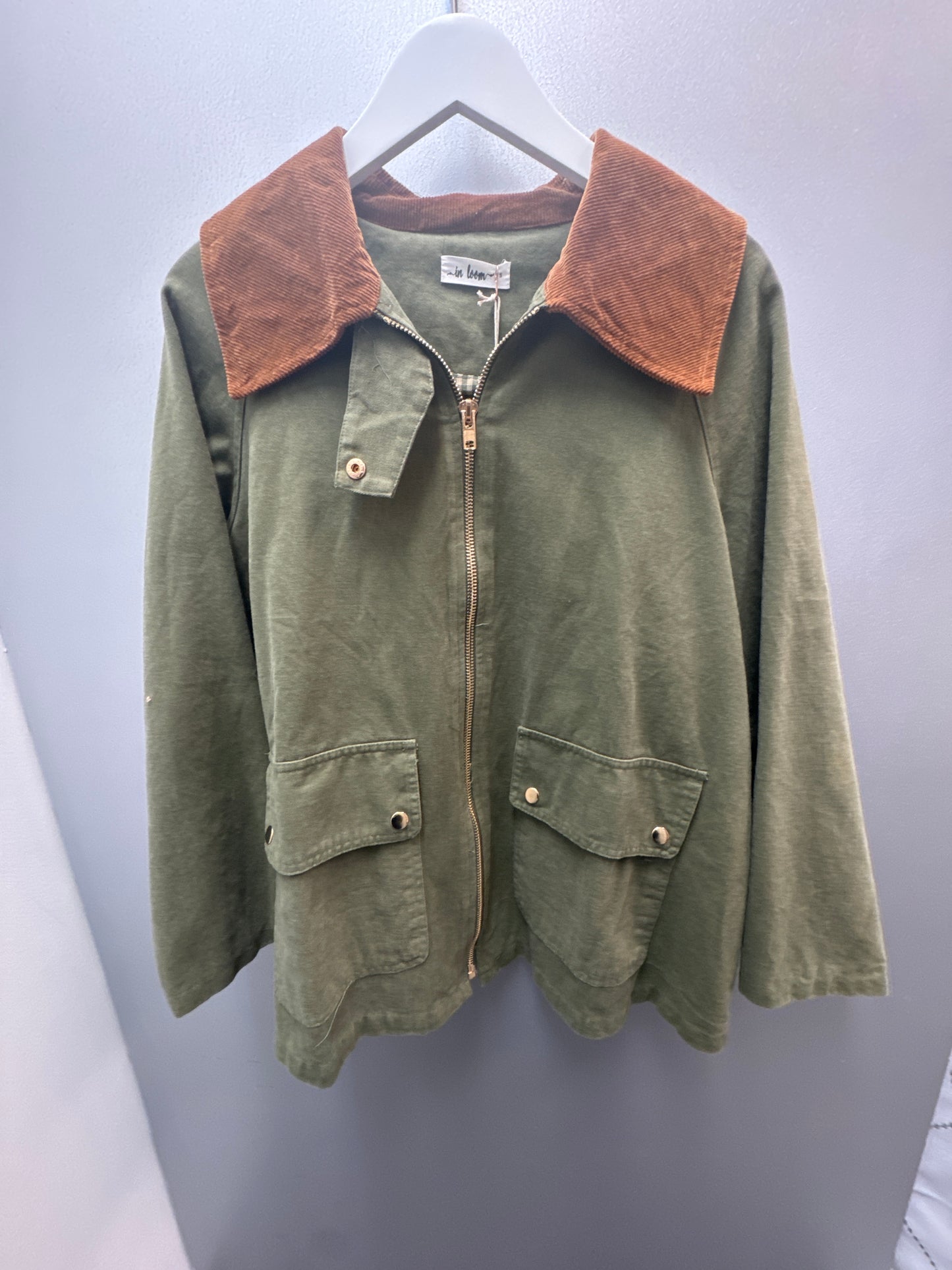 Corduroy Collared Cotton Chore Jacket