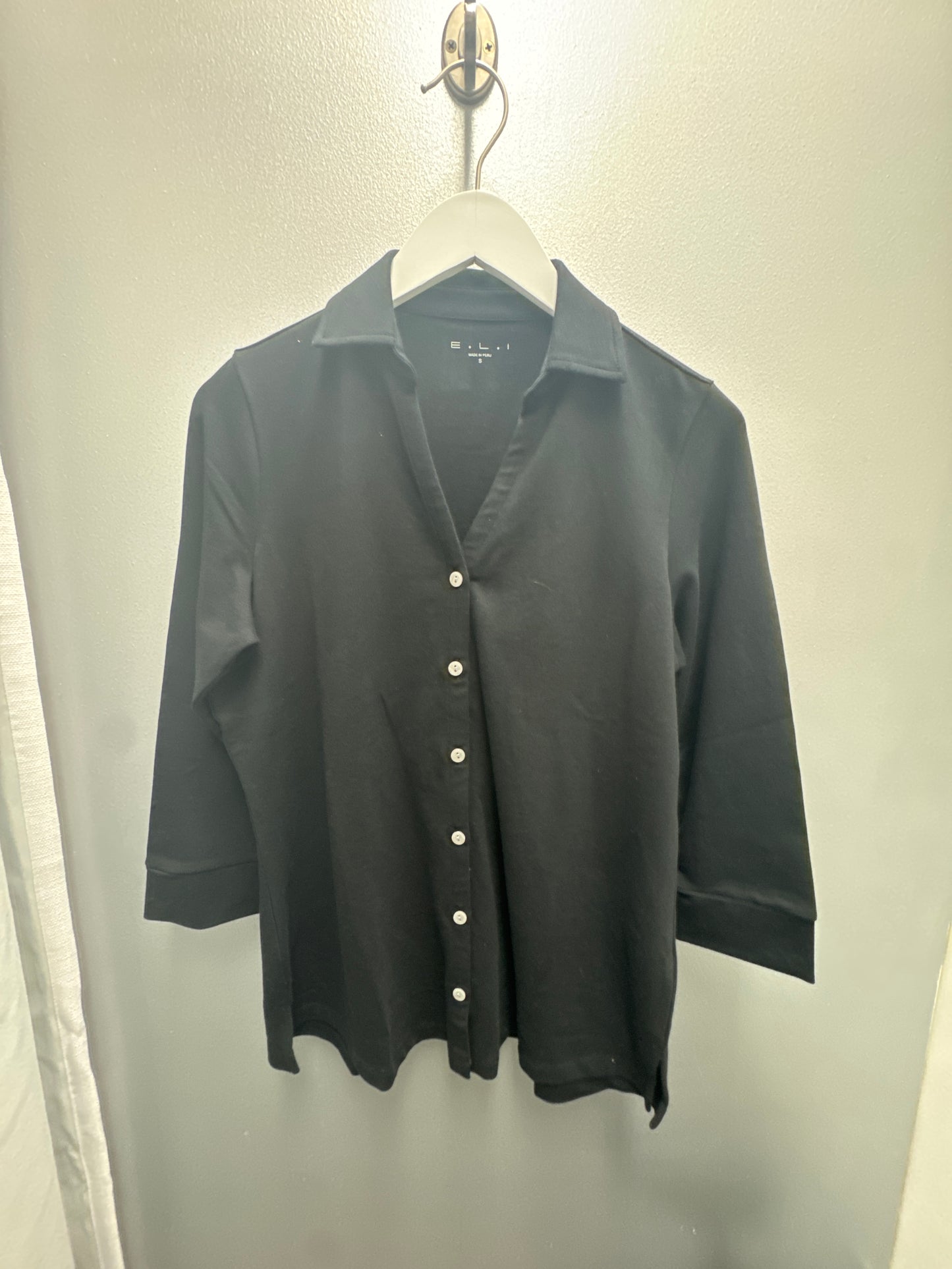 3/4 Sleeve Shirt Jacket
