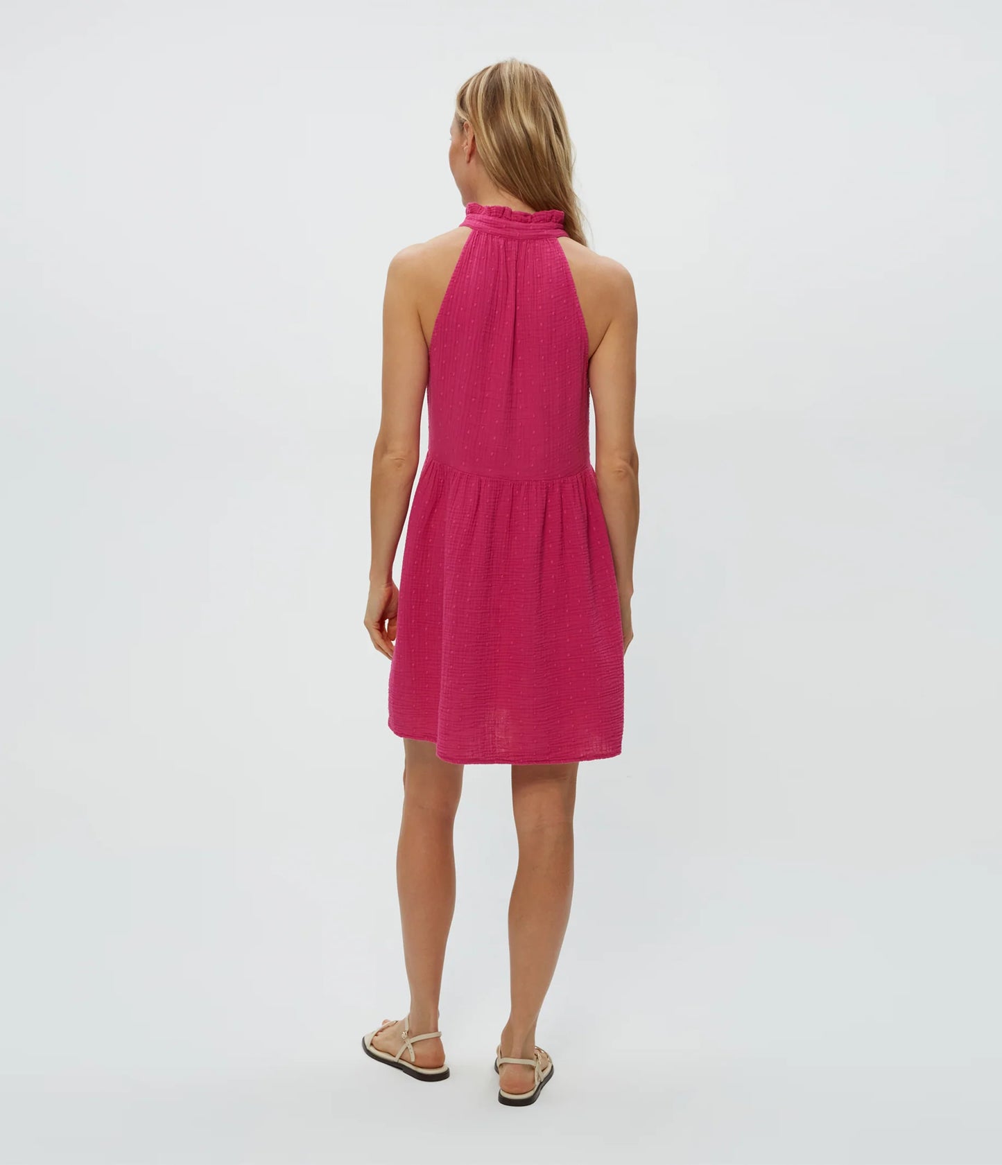 Alessa Dot Gauze Dress