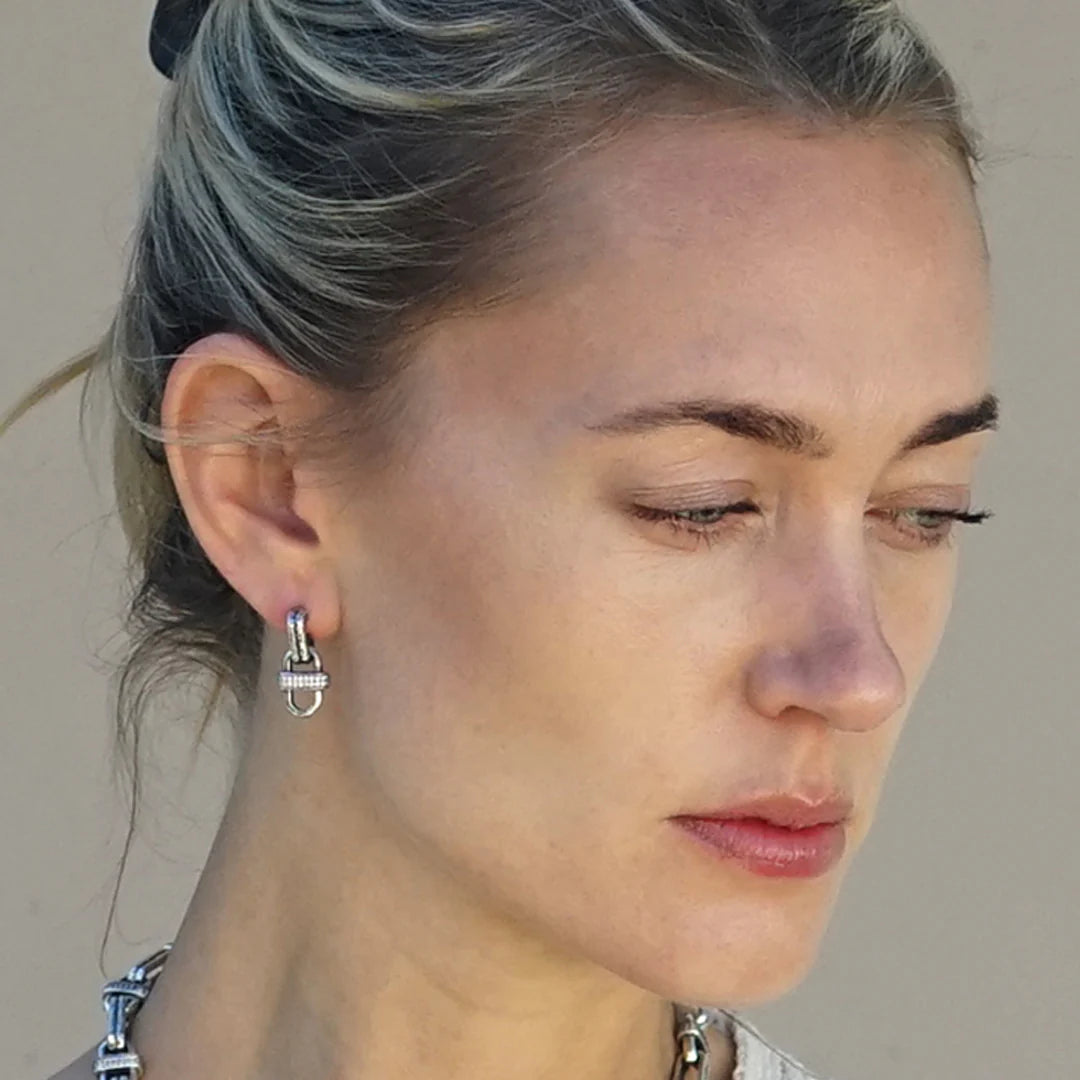 VINTAGE SILVER COSTA EARRINGS