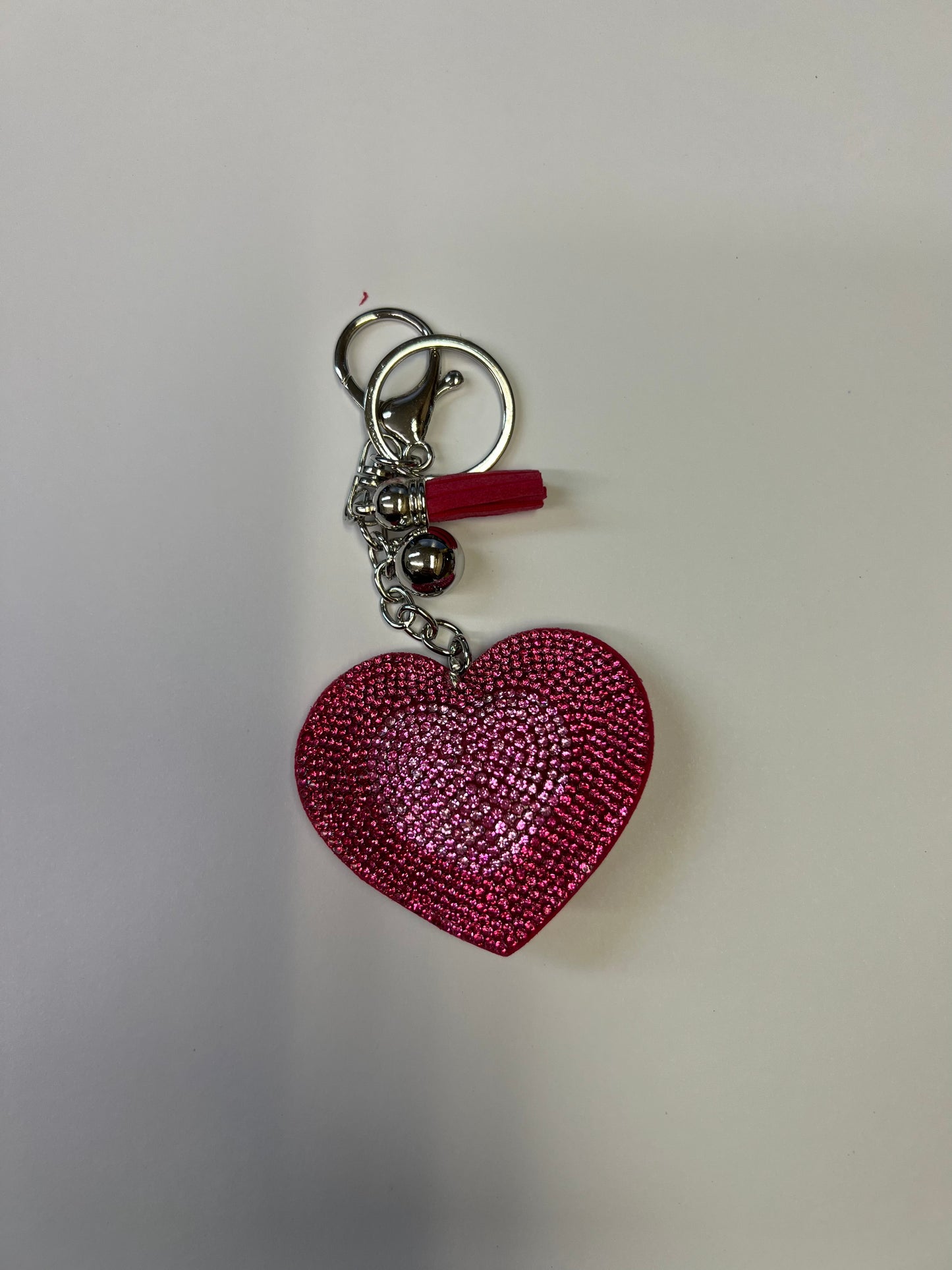 Pink Heart Keychain