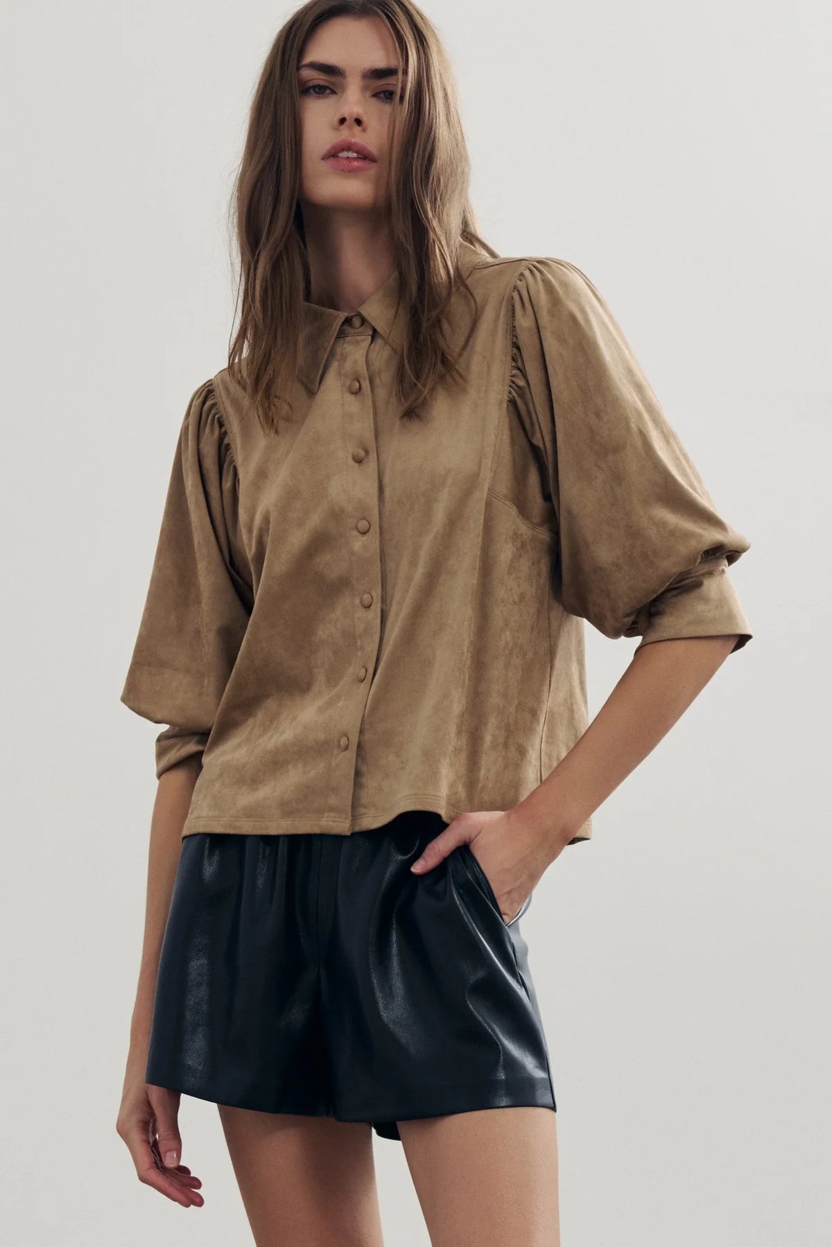 Yuna Top in Chamois