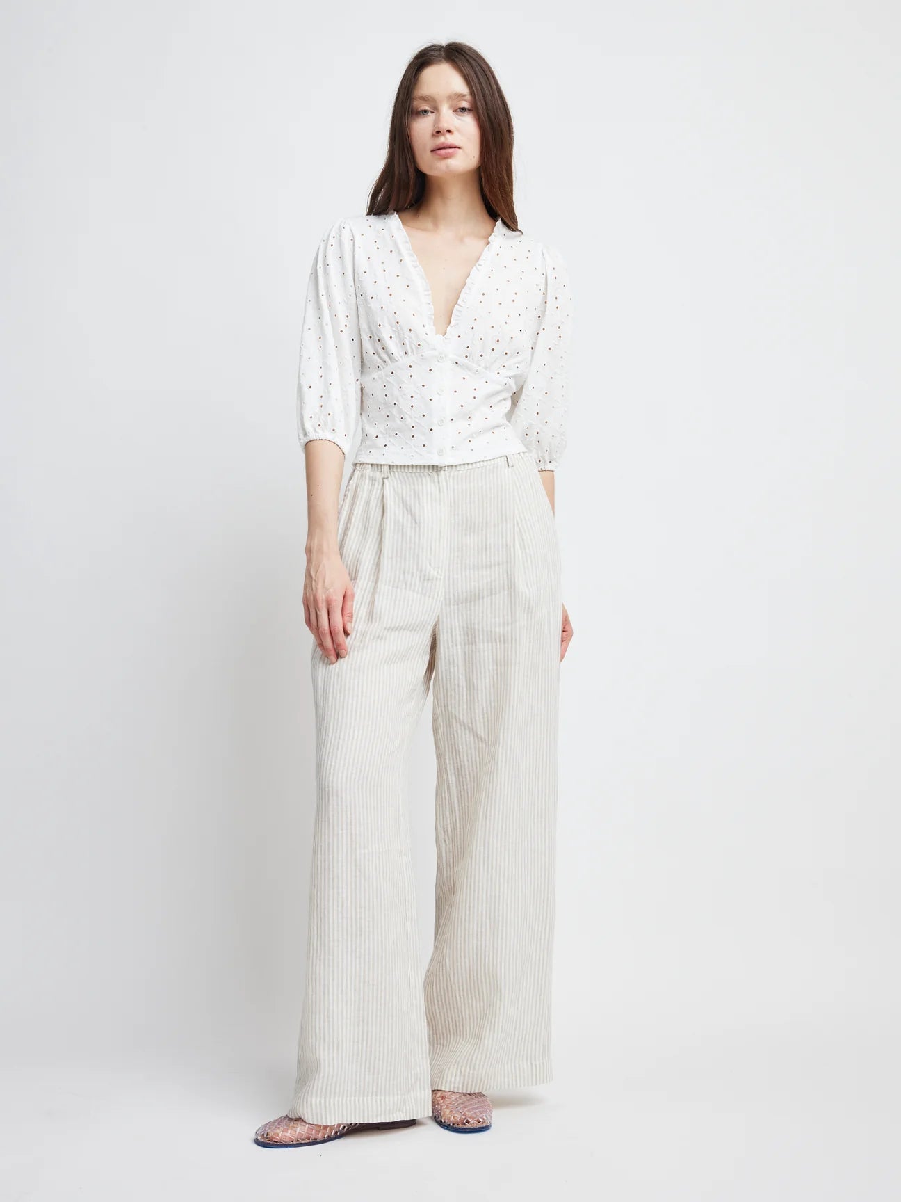 Poppy Ruffled Neck Blouse