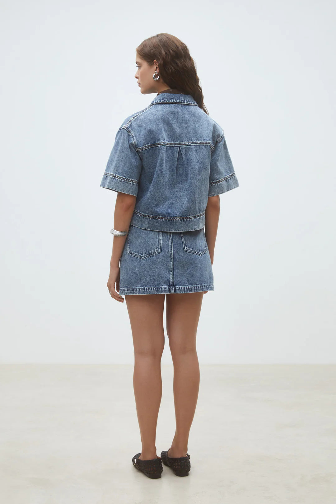 Suncoo Leyton Denim Blouse