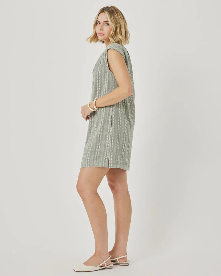 Splendid Meadow Mini Dress in Eucalyptus