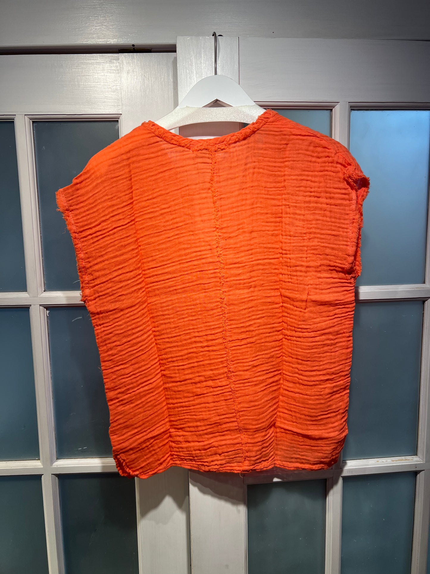 Draya Gauze V-Neck Top