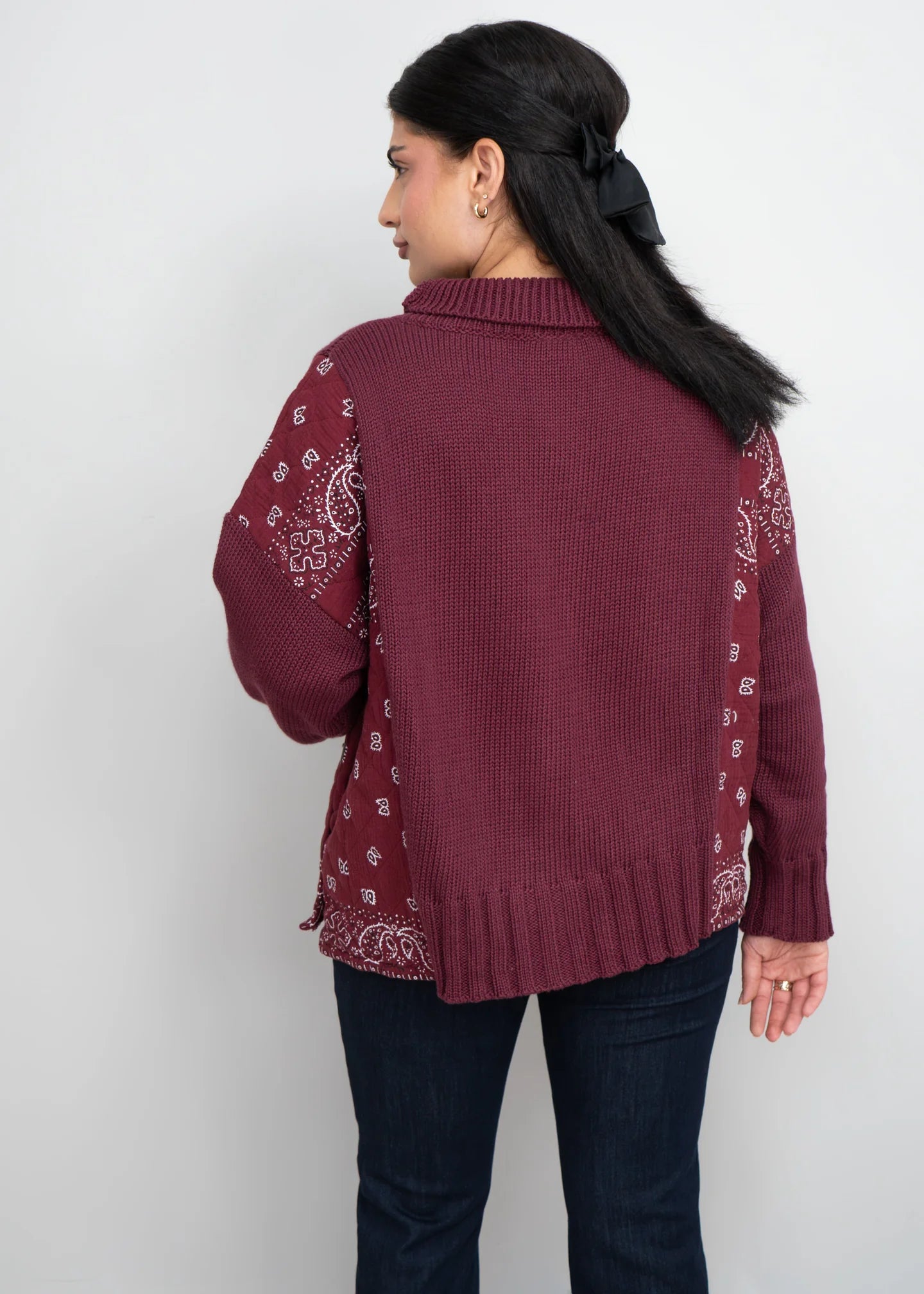 Bandana Pullover in Windsor Wine