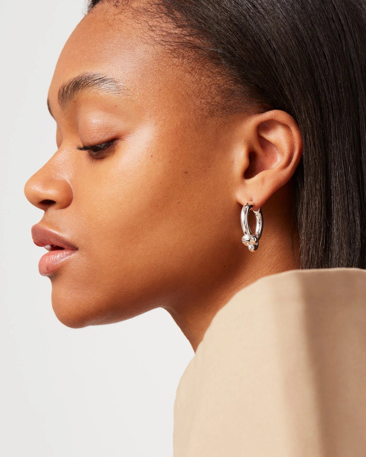 Maeve Hoop Earrings - Silver