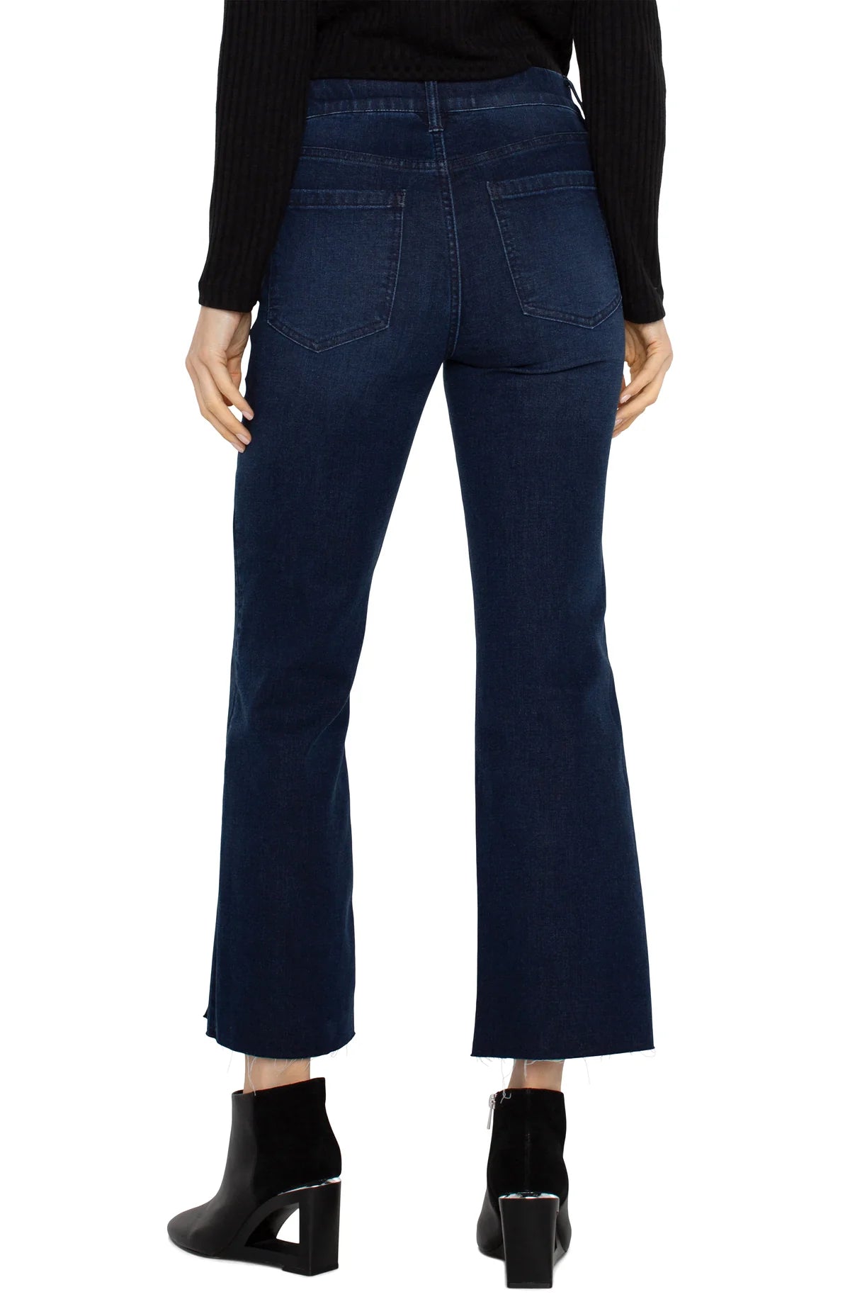 The Gia Glider Crop Flare Twisted Seam