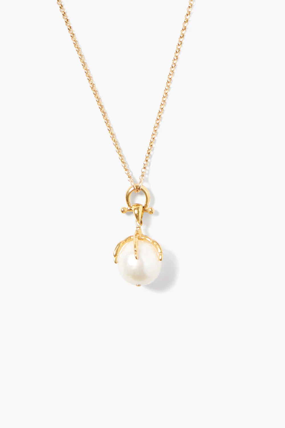 Lark Pendant Necklace White Pearl