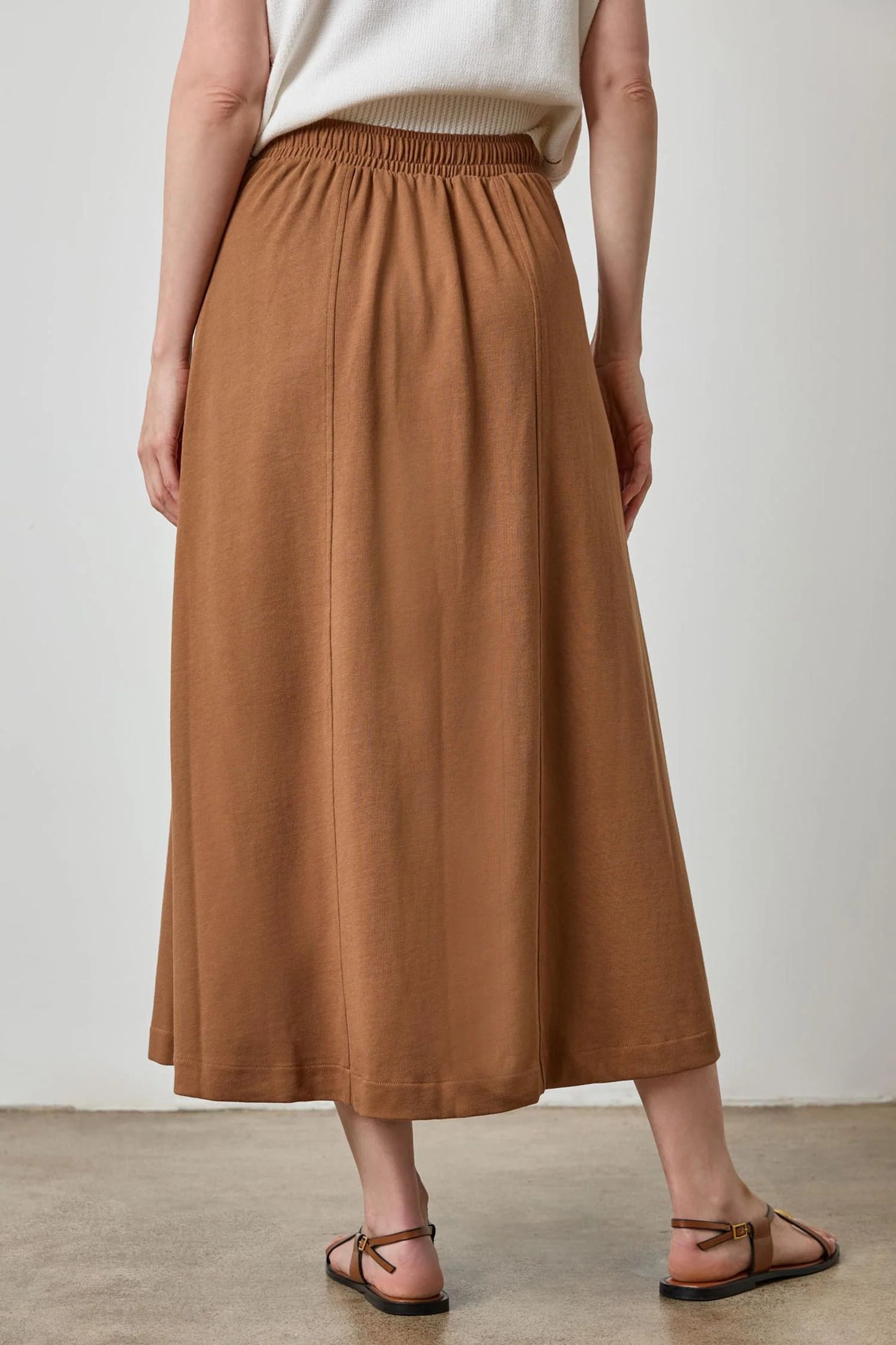 Drawcord Paneled Skirt