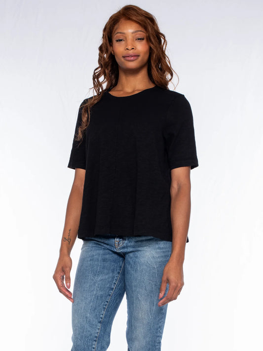 Elbow Sleeve Trapeze Top