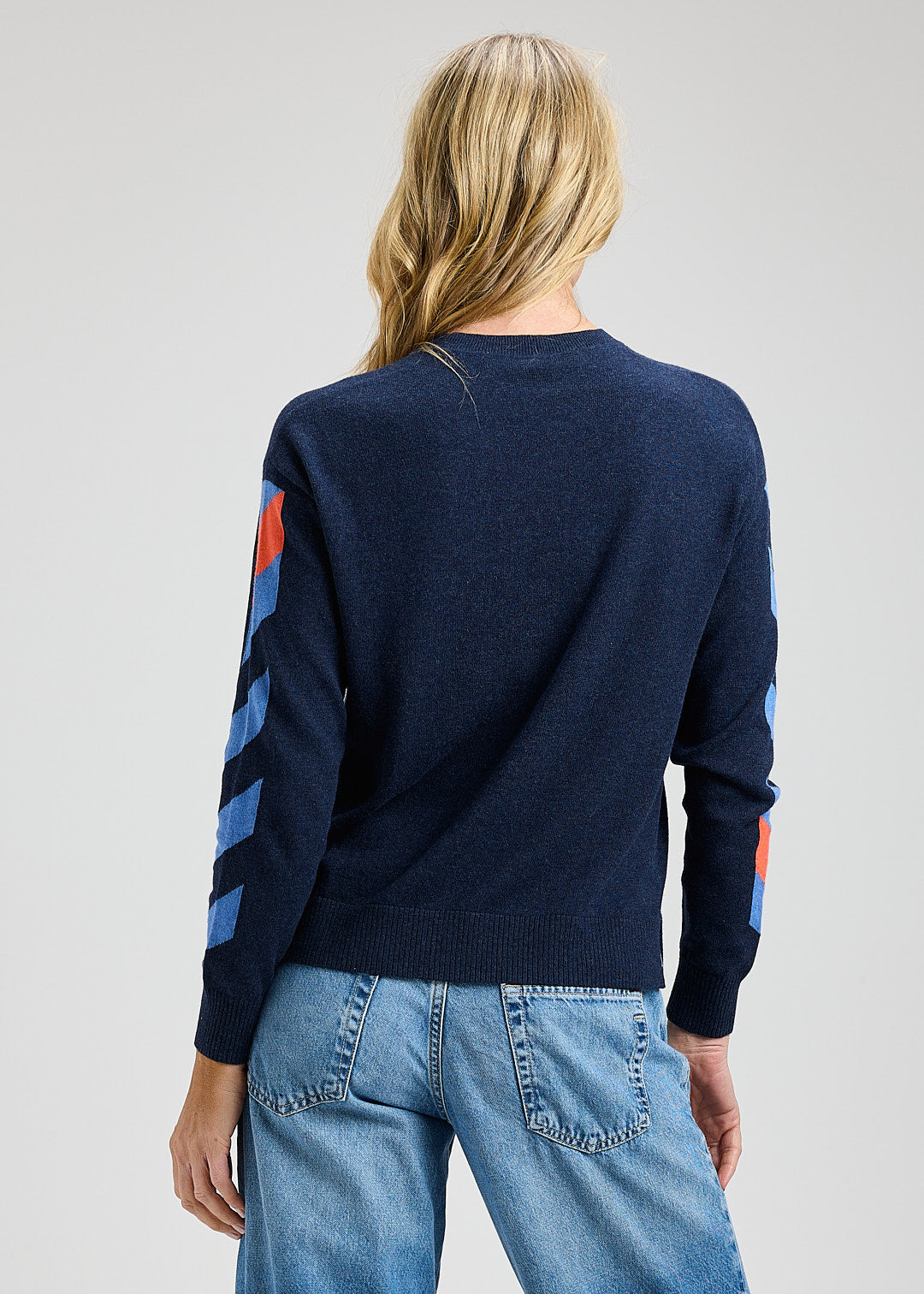 Dark Denim Arm Band Sweater