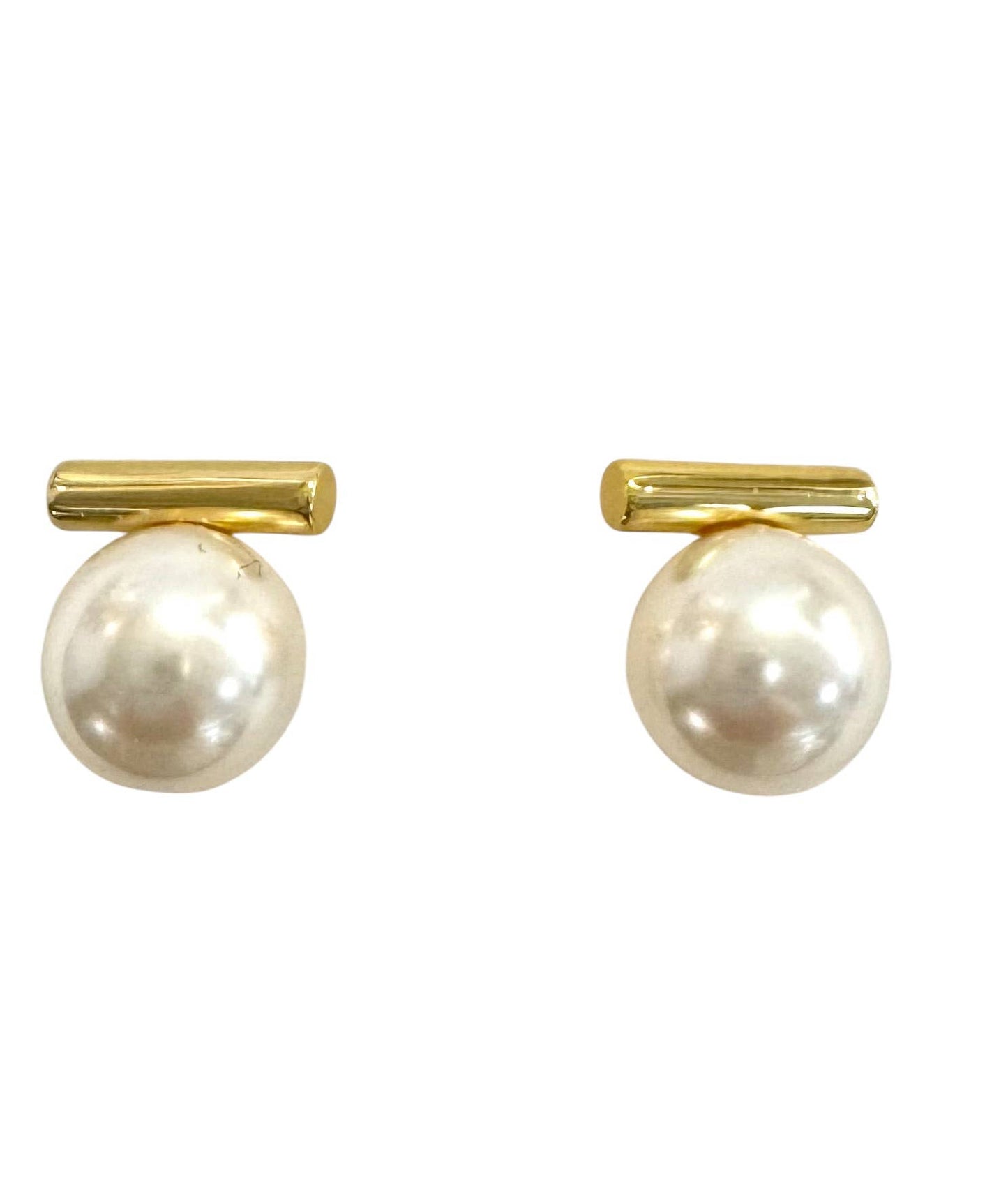 #1283-Shell Pearl Bar Stud