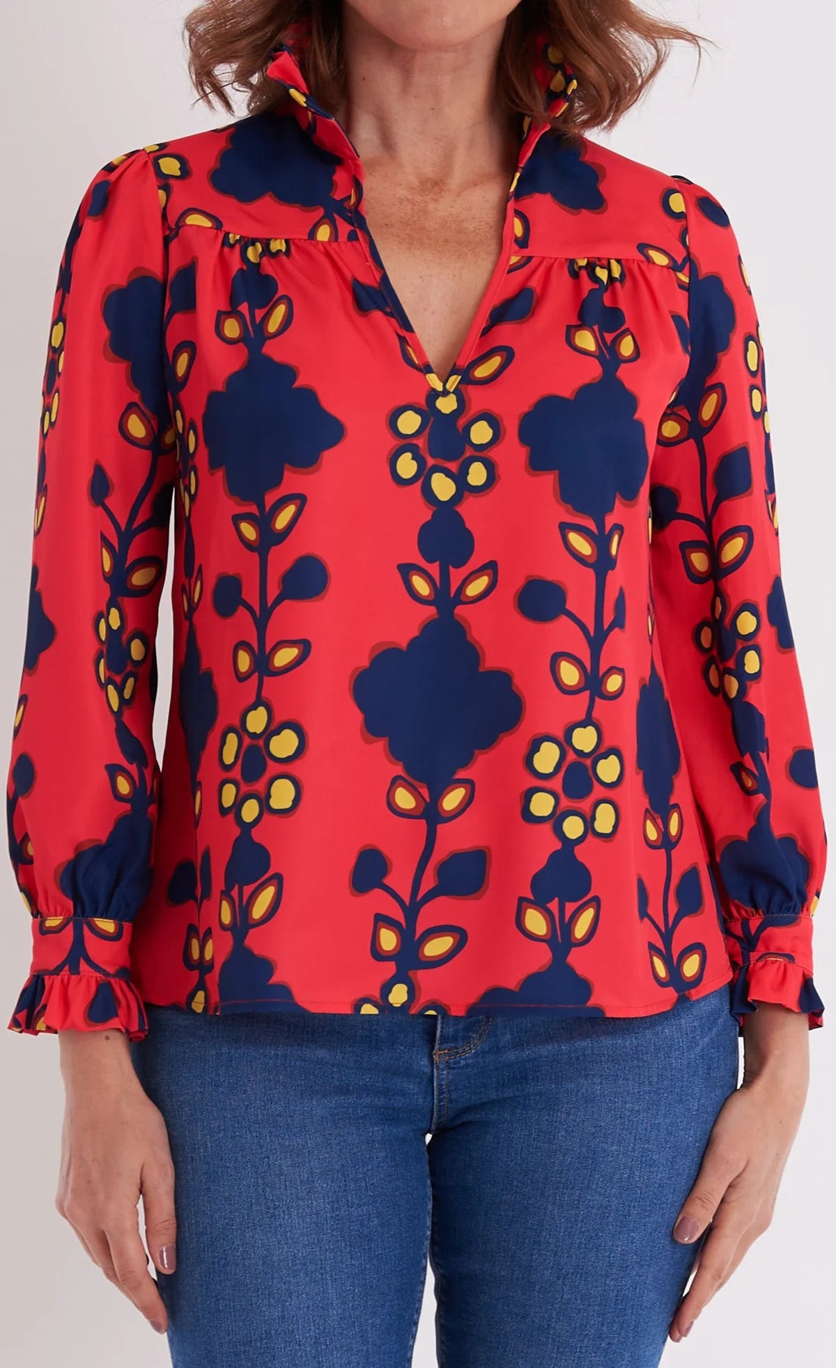Aspen Blouse - Serendipity Hot Pink