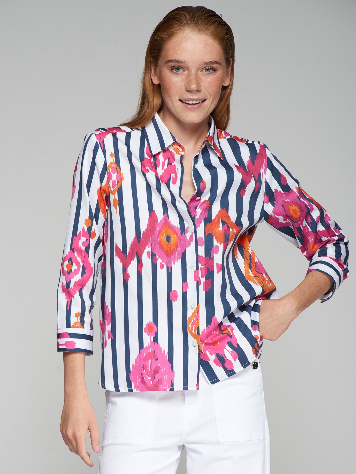 SHIRT POLINE IKAT ROSA NARANJA RAYA