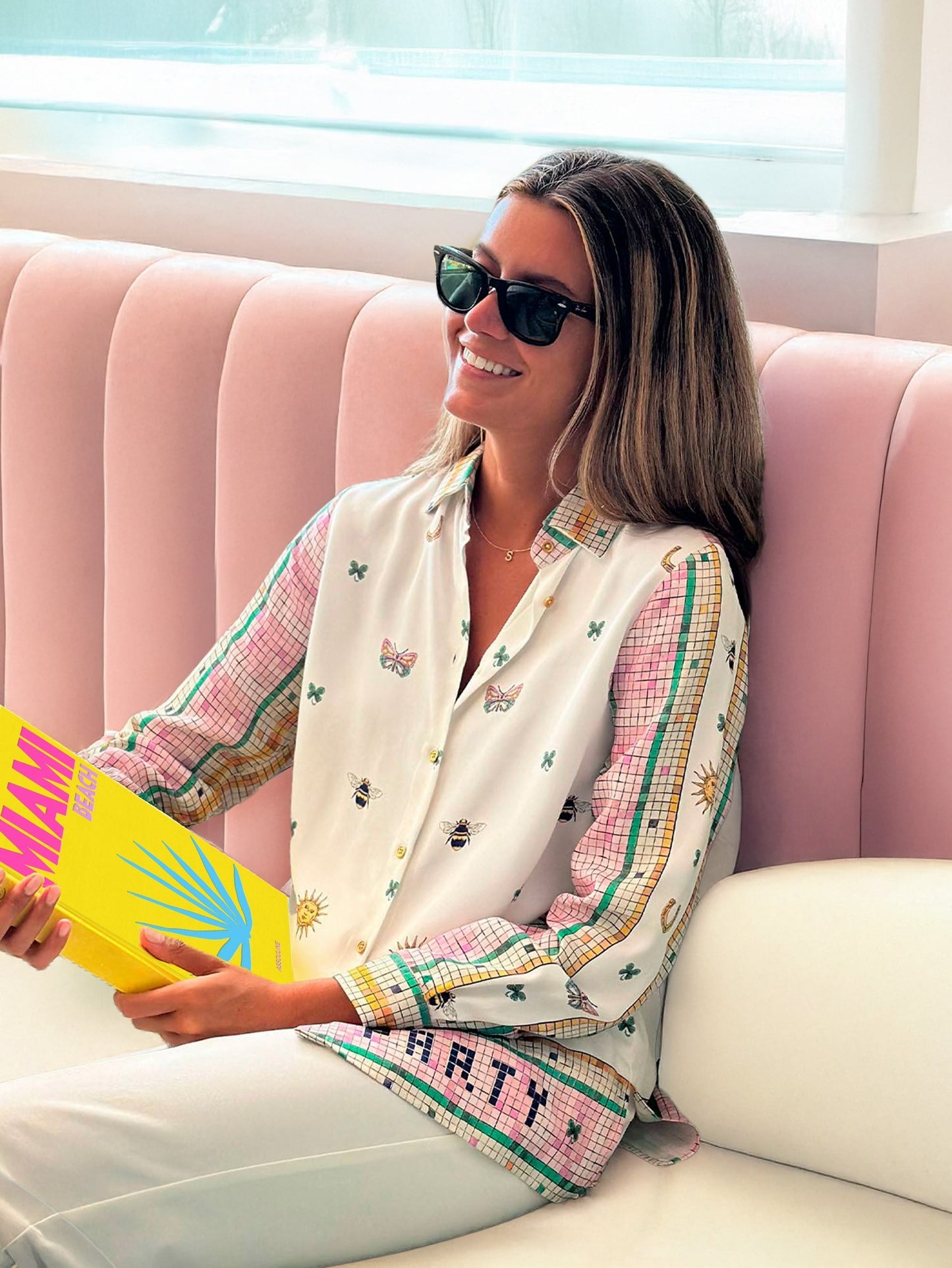 SHIRT TEA MOSAICO ESTAMPADO