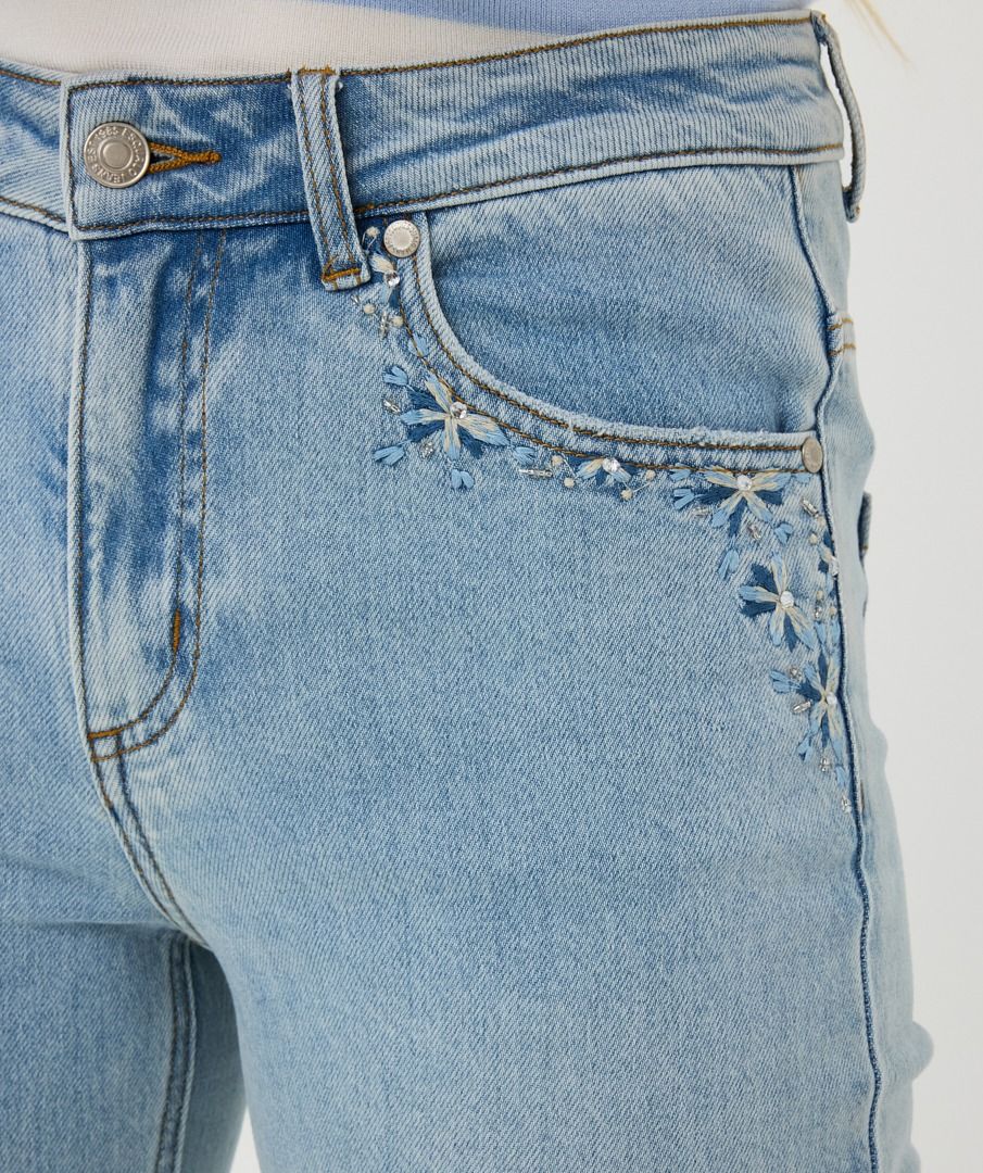 Trousers Embroidery Jeans