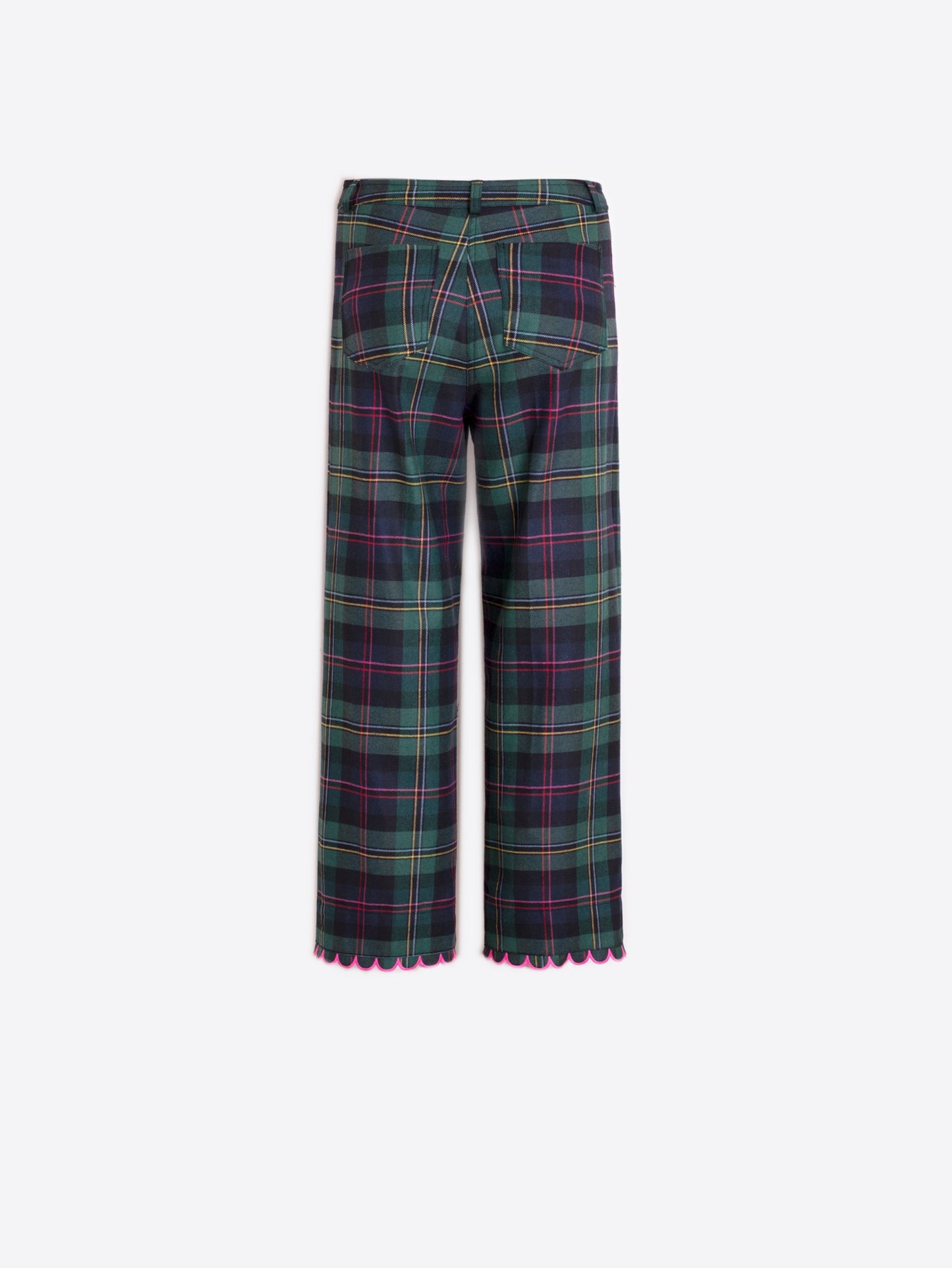 TROUSER DORIN EMB ESCOCES PERFIL ROSA