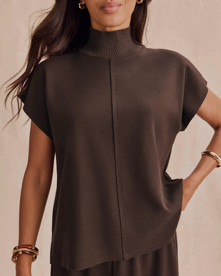 Winslow Mock Neck Pullover in Java