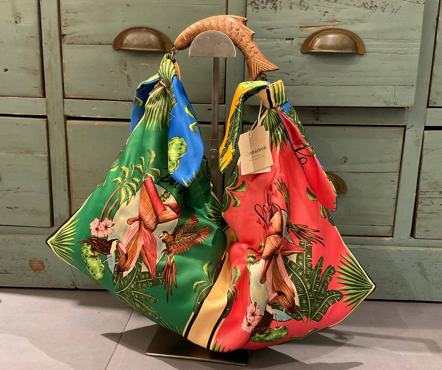 Small scarf bag 203822: Beige
