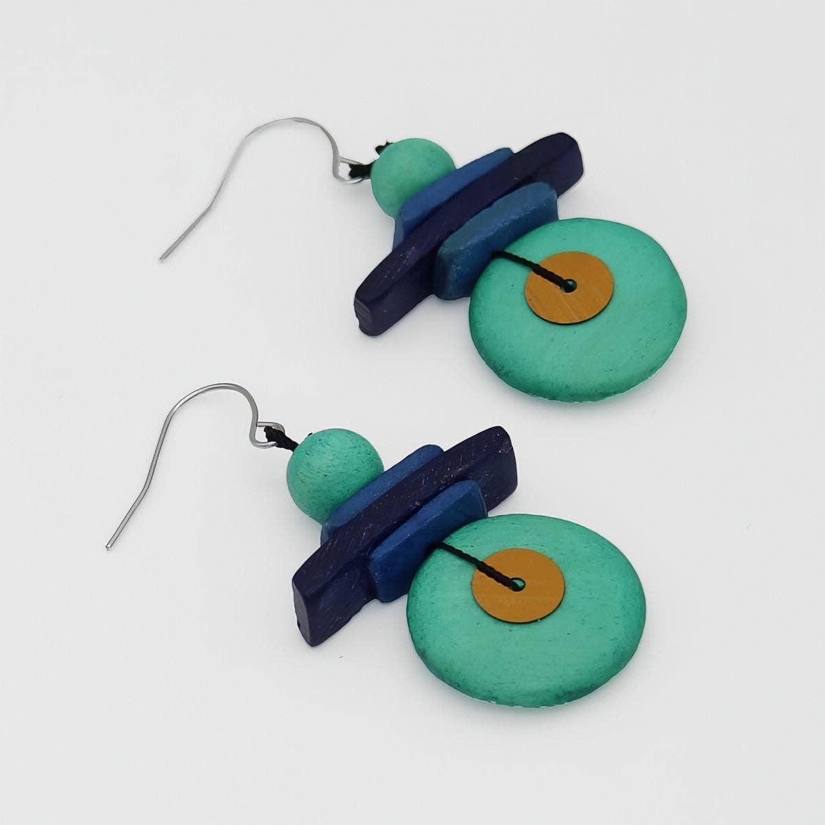 Assuta Teal Drop Earrings
