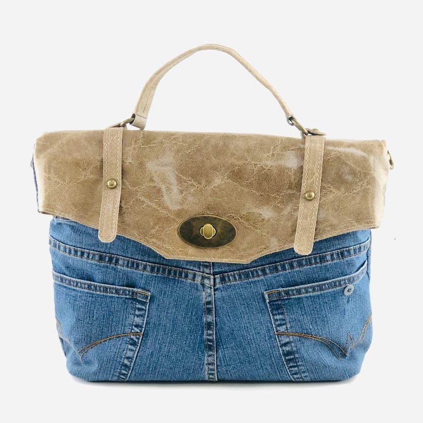 POSTINA LEONARDO VINTAGE DENIM PATTA SHINYLAMB COVER