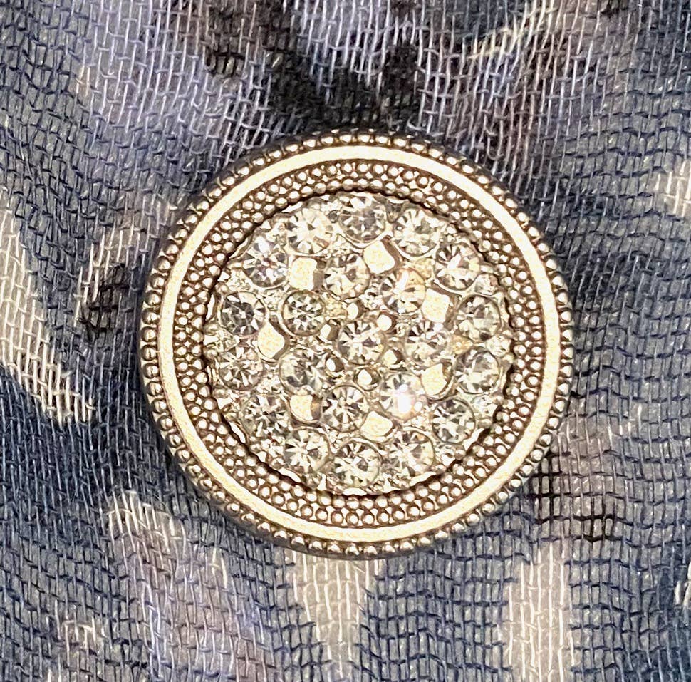 Antique Clear Rhinestone Cluster Pin Set