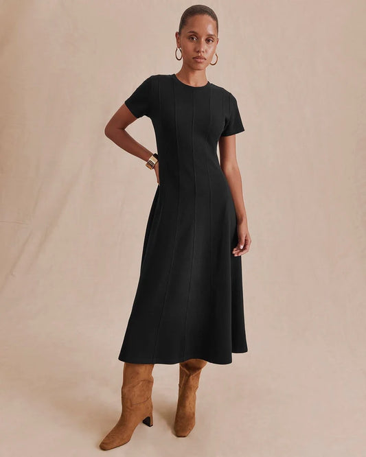 Winslow Midi Dress in Black
