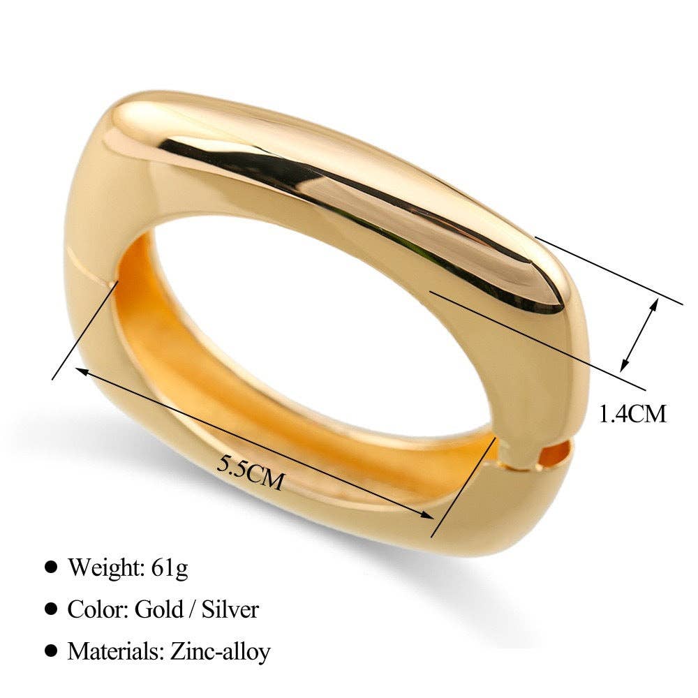 Stylish Chunky Wide Bangle Bracelet DP25F819