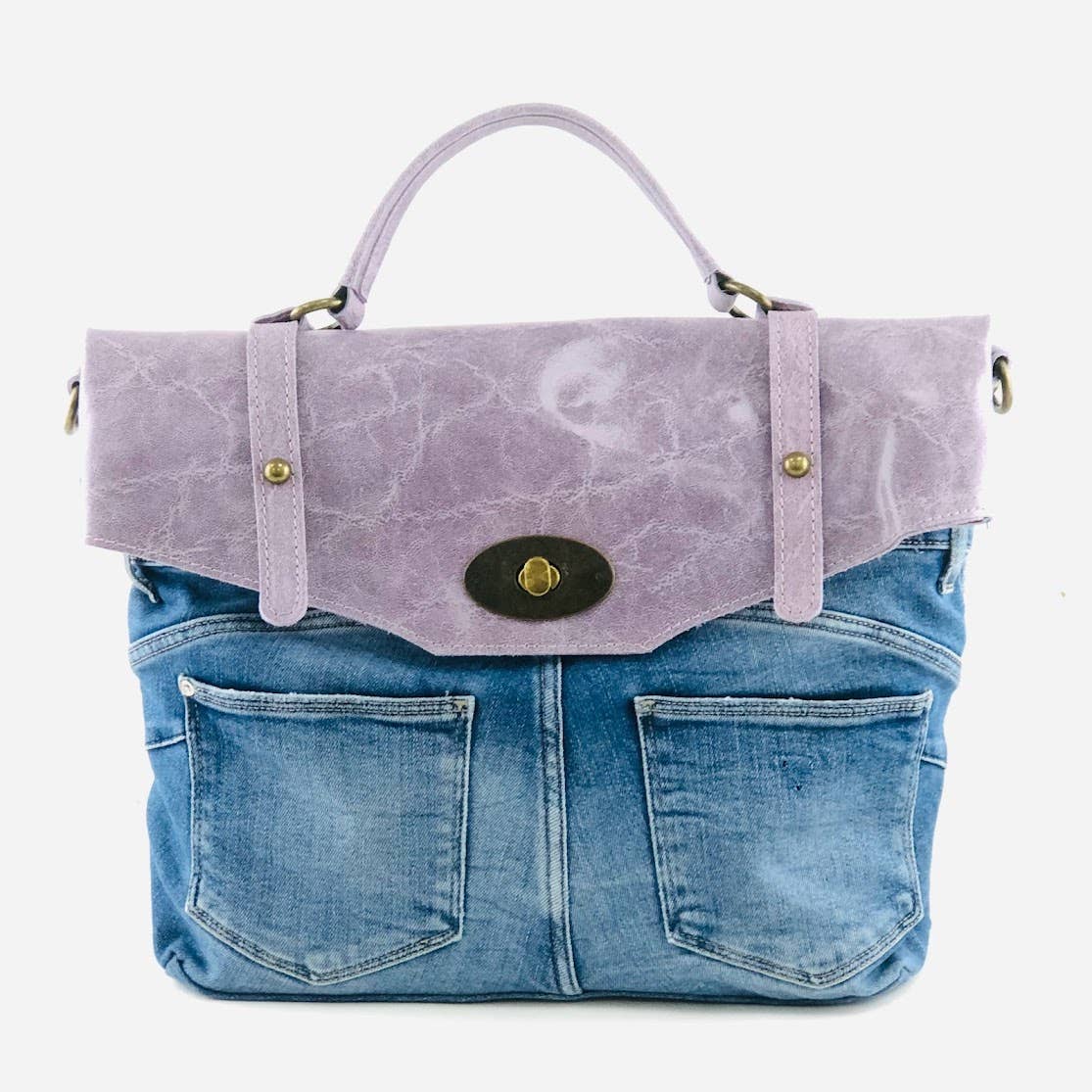 POSTINA LEONARDO VINTAGE DENIM PATTA SHINYLAMB COVER