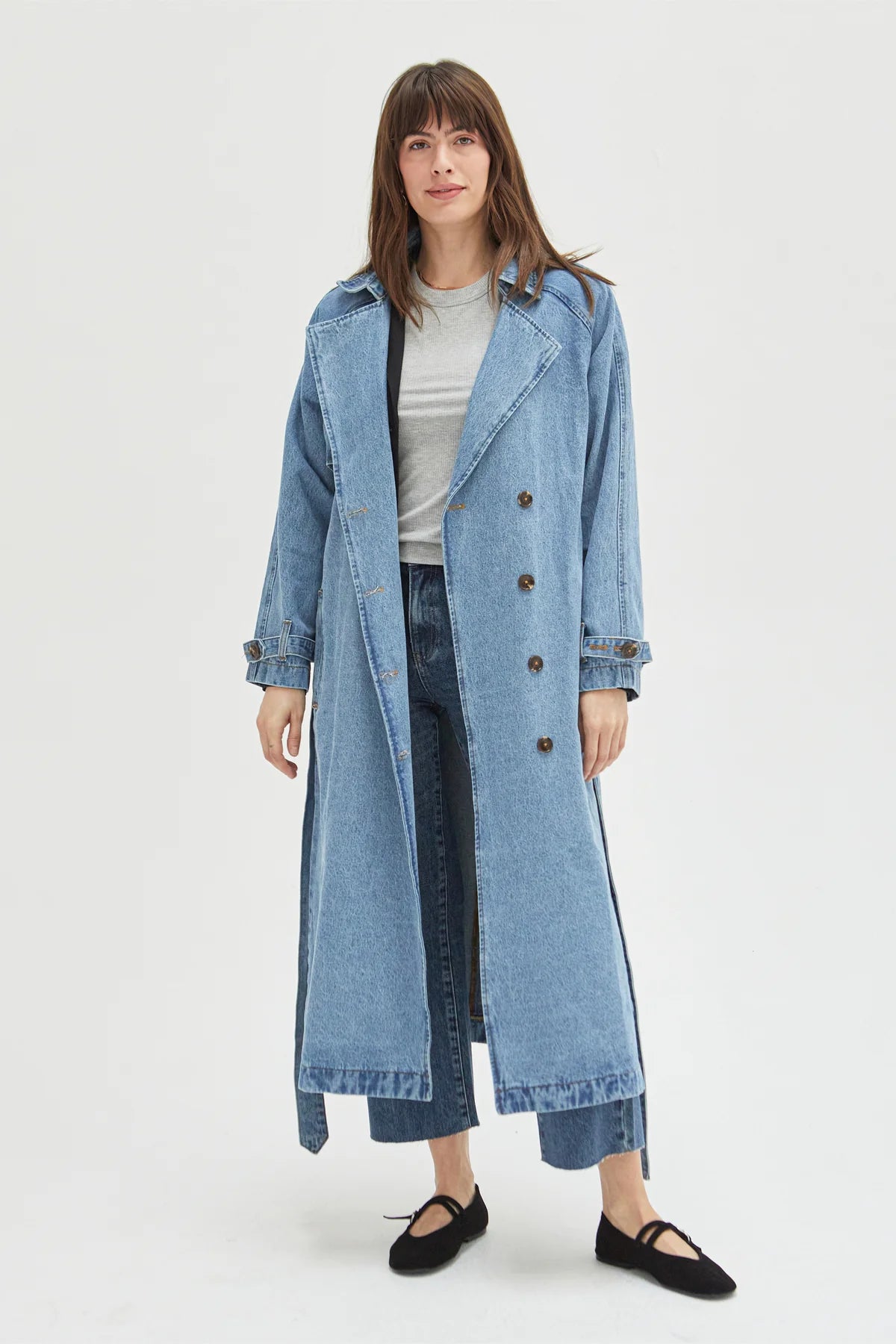 Ryland Trench Coat Indigo Rinse