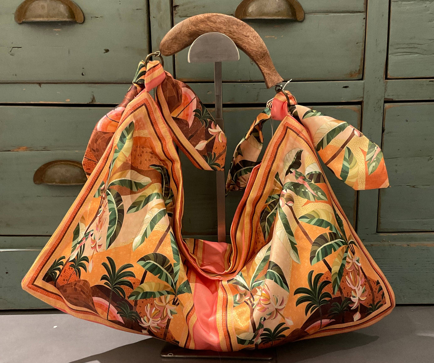 Small scarf bag 203822: Abricot