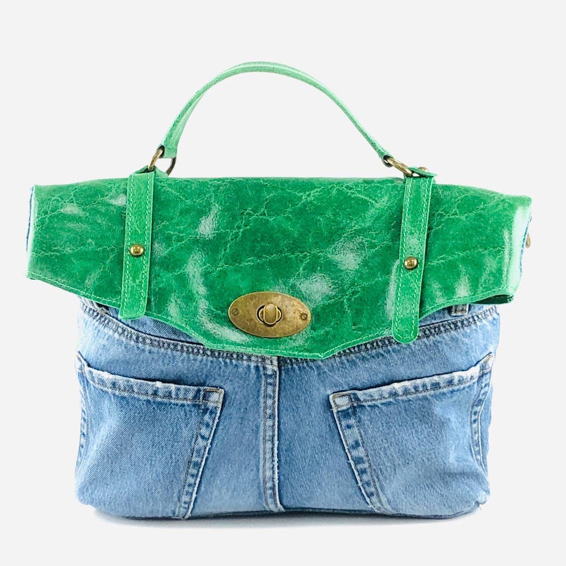 POSTINA LEONARDO VINTAGE DENIM PATTA SHINYLAMB COVER