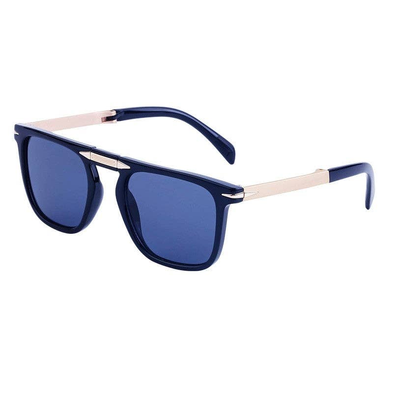 Retro Square Frame UV Protection Folding Sunglasses
