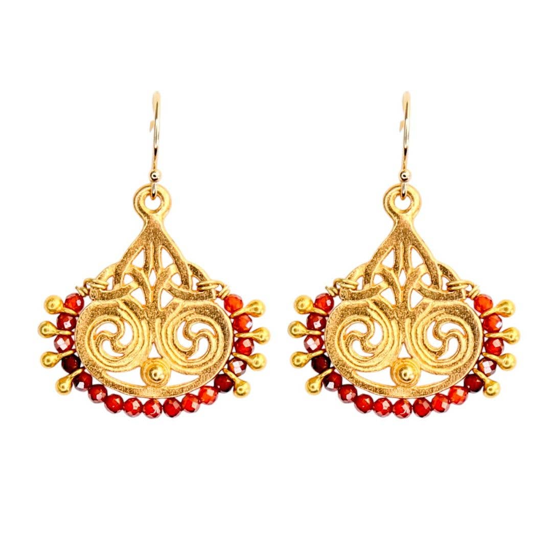 Deco Earrings in Turquoise