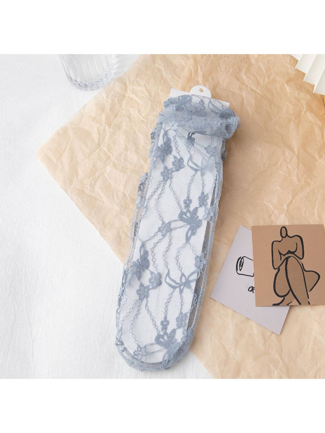Rufia - Soft Lace Sheer Socks