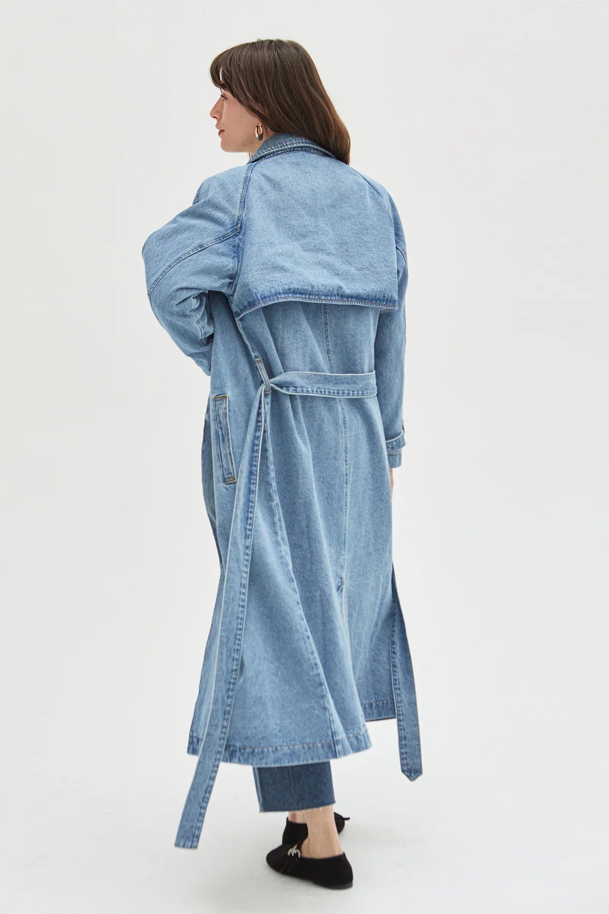 Ryland Trench Coat Indigo Rinse